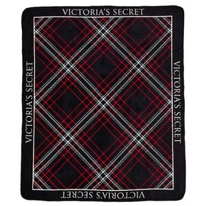 Victoria's Secret Tartan Blanket in Red and Black